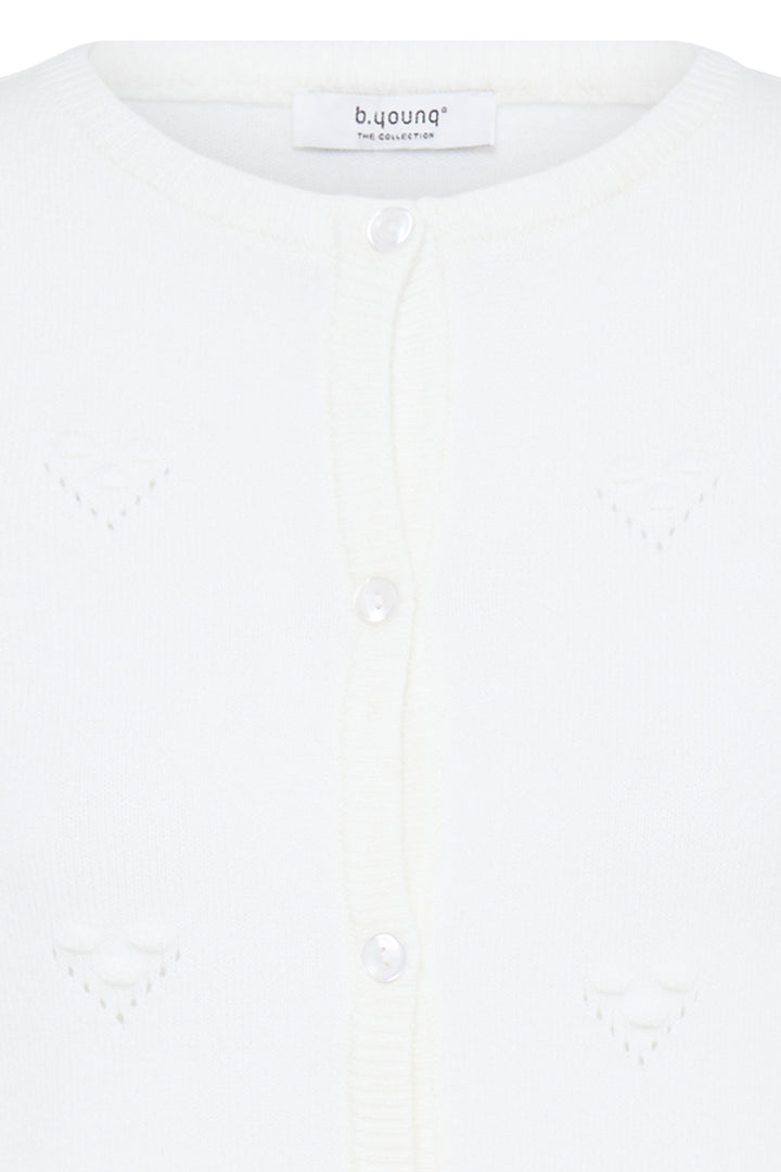 BYMANINA STRUCTURE CARDIGAN - Marshmallow Melange
