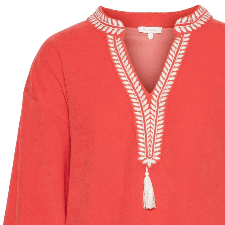 Kaftan Top - Coral