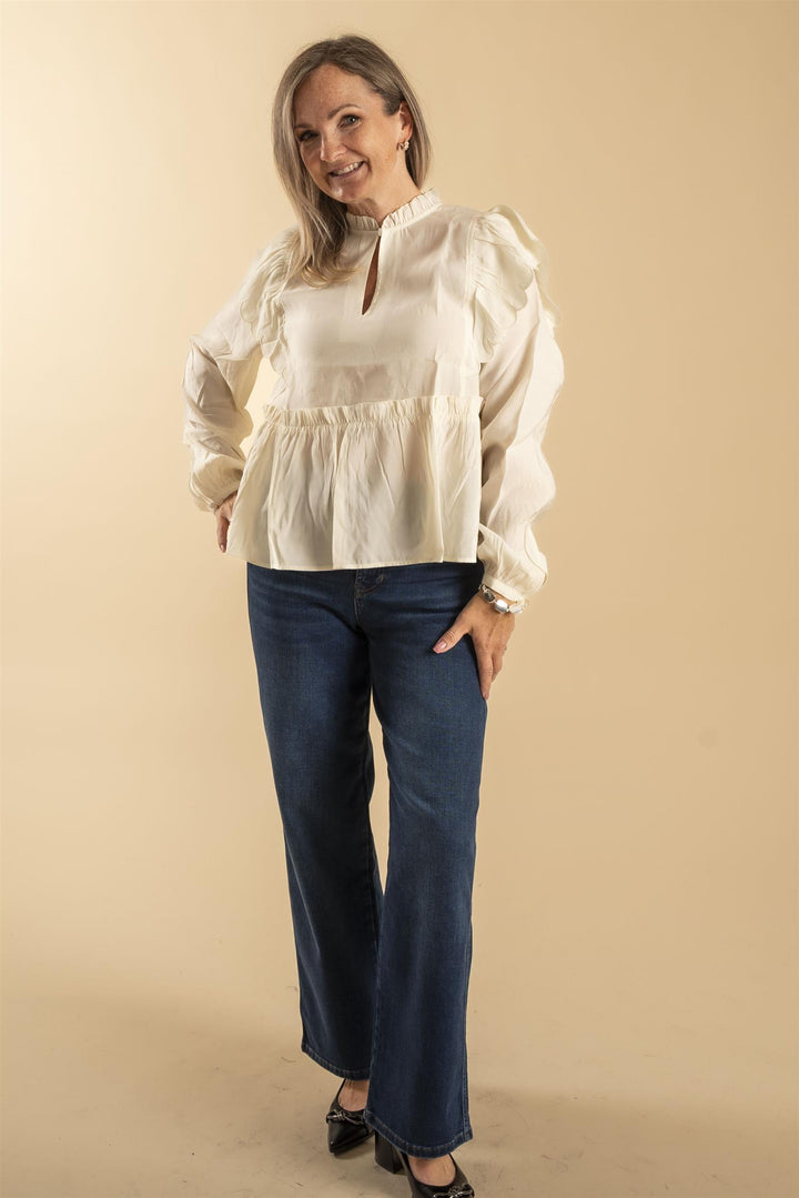 Terra Frill Blouse - Tofu
