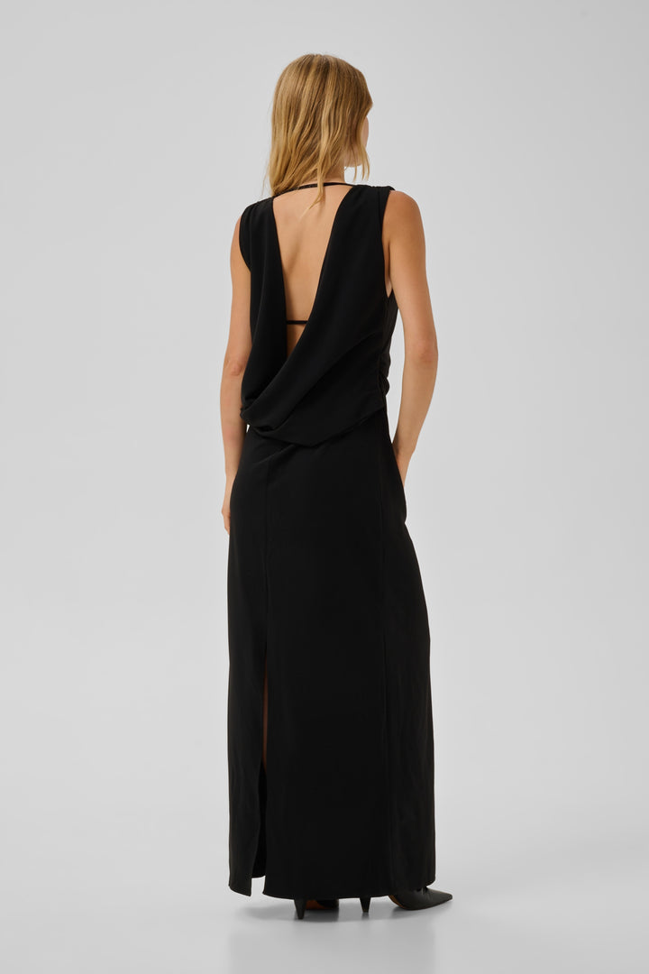 Mille Waterfall Dress - Black
