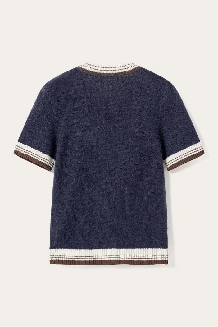 Marthy Knit - Navy Brown