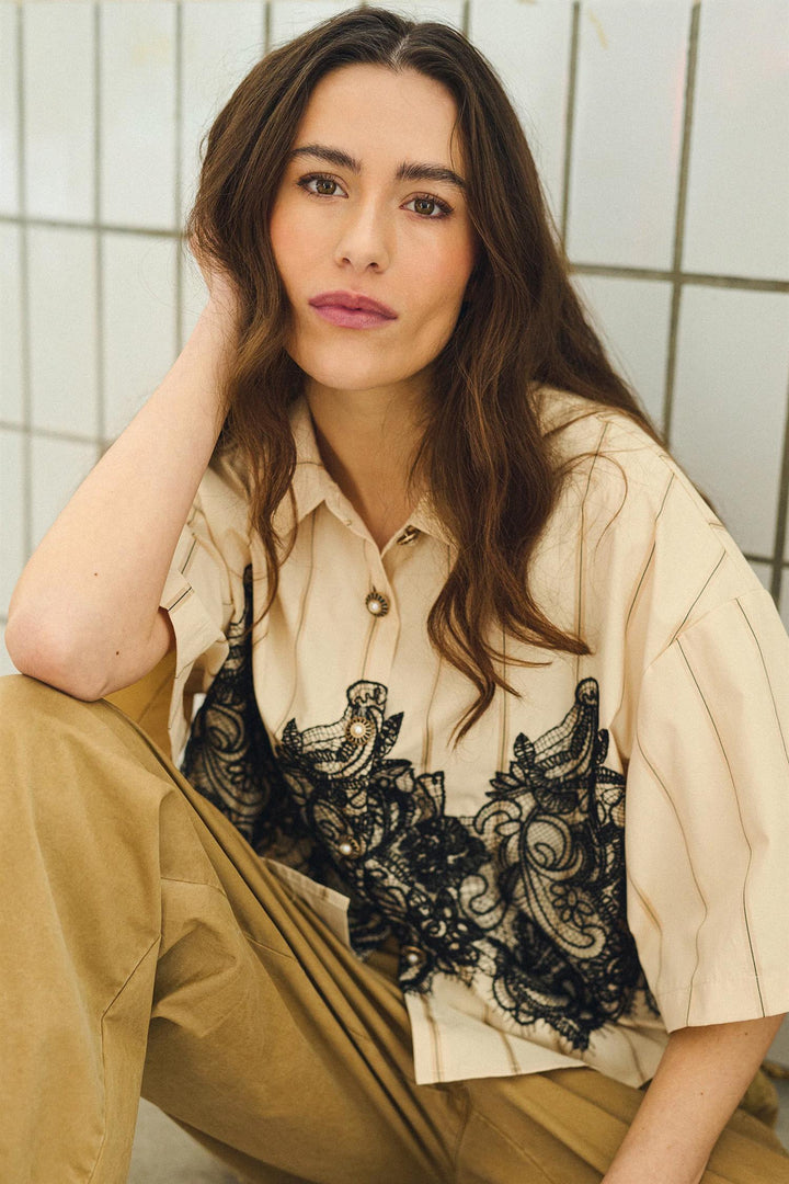 ZannaGO Shirt - Sand Stripes