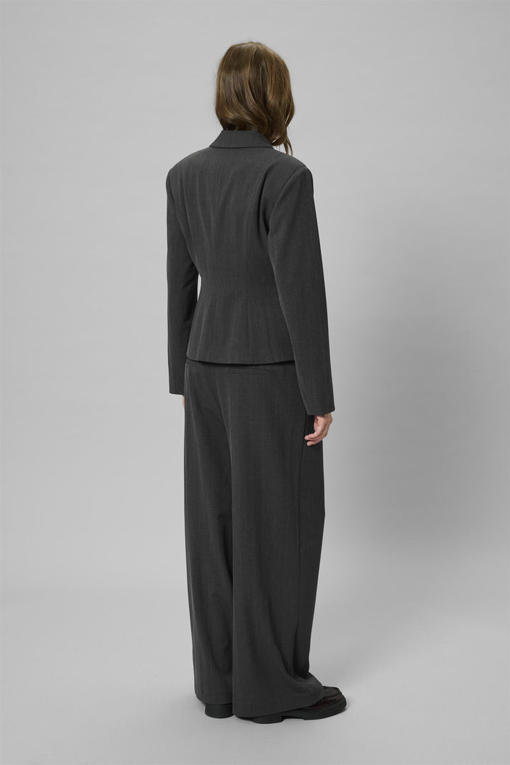 Luna Shaped Blazer - Asphalt