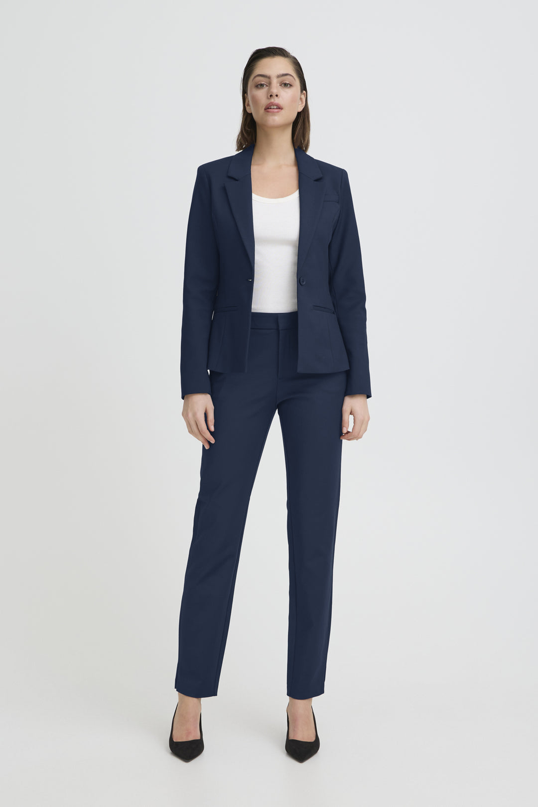 PZBINDY Highwaist LONG Pant Skinny Leg - Dark Sapphire