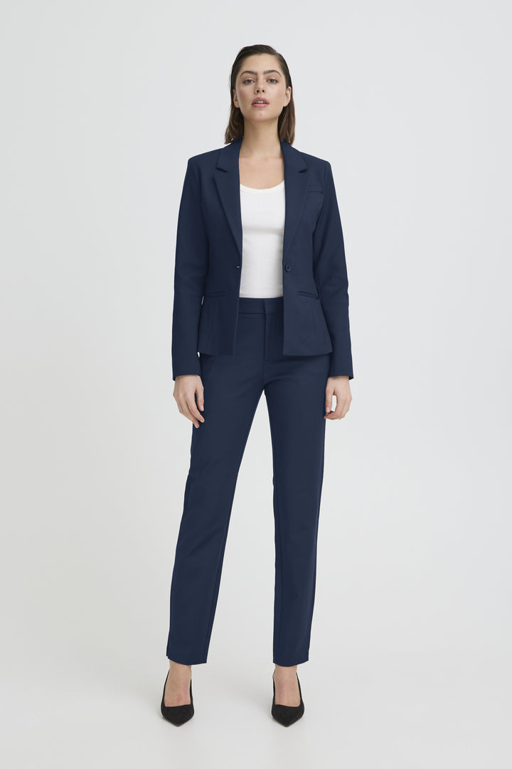 PZBINDY Highwaist LONG Pant Skinny Leg - Dark Sapphire