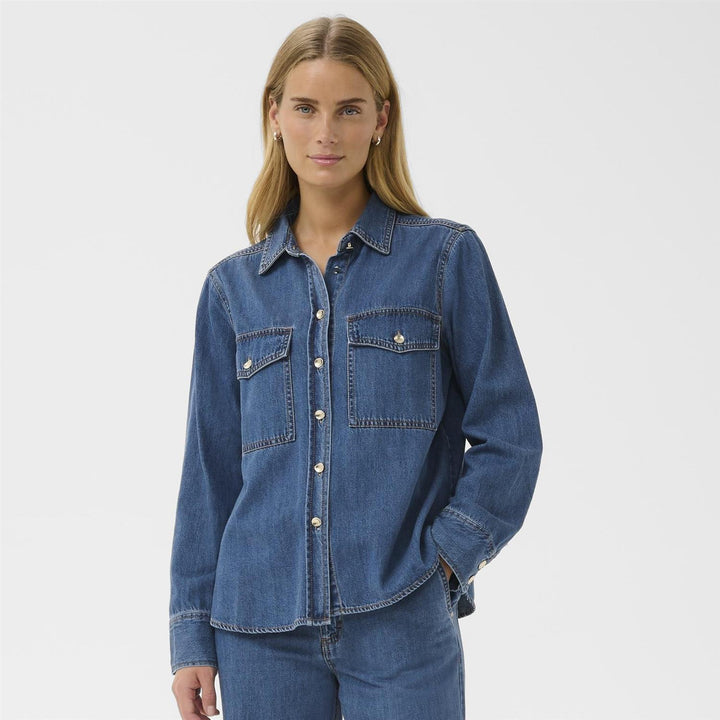 Payas Shirt - Medium blue denim