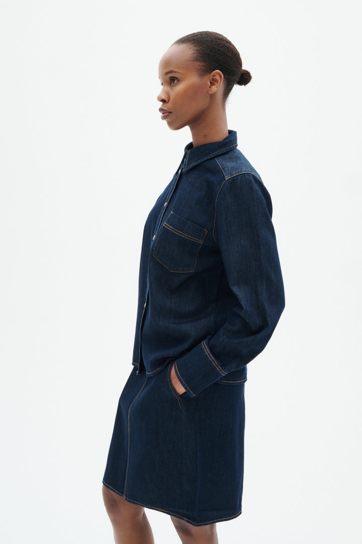 GLENN SHIRT - Dark Denim