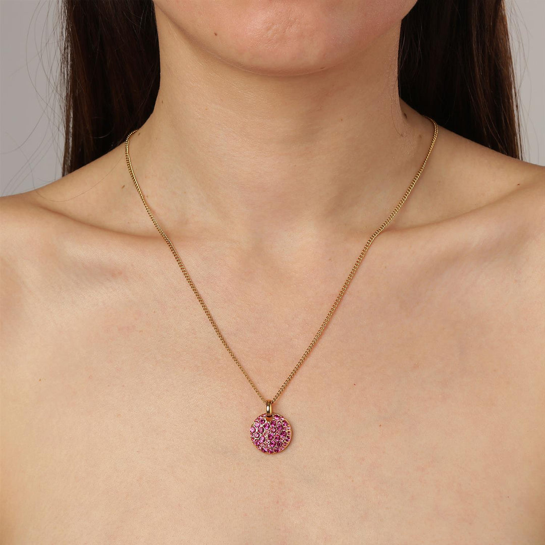 Bertina Necklace - SG/Pink