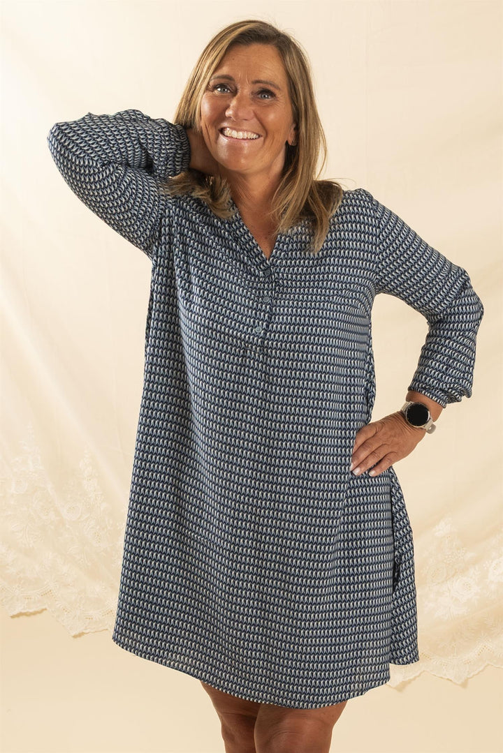 BYJOSA TUNIC DRESS - Smoke Blue Mix