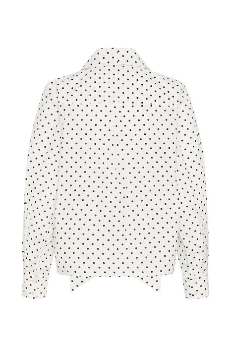 KAmilly Shirt - White W. Black Dot