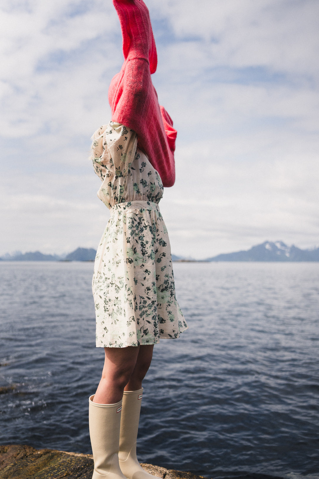 Anna Dress -  Green Tint Flower