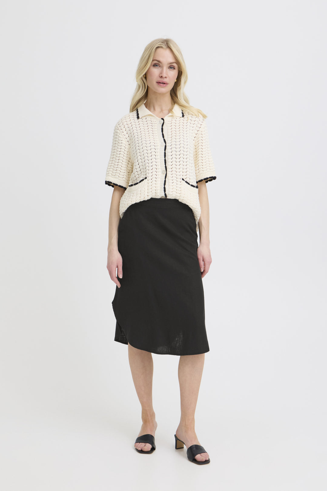 BYFALAKKA Midi Skirt - Black