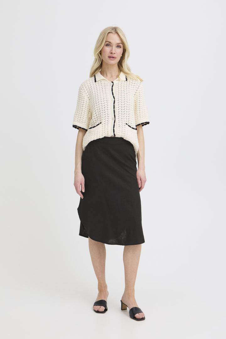 BYFALAKKA Midi Skirt - Black