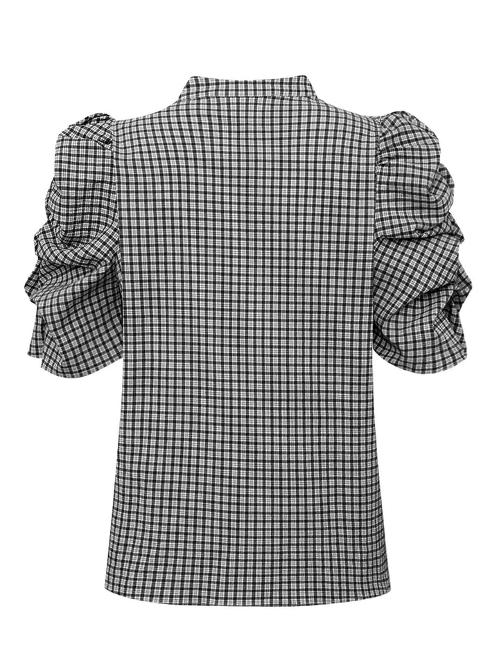 AnnsofiGO Lullu Blouse - Black Check