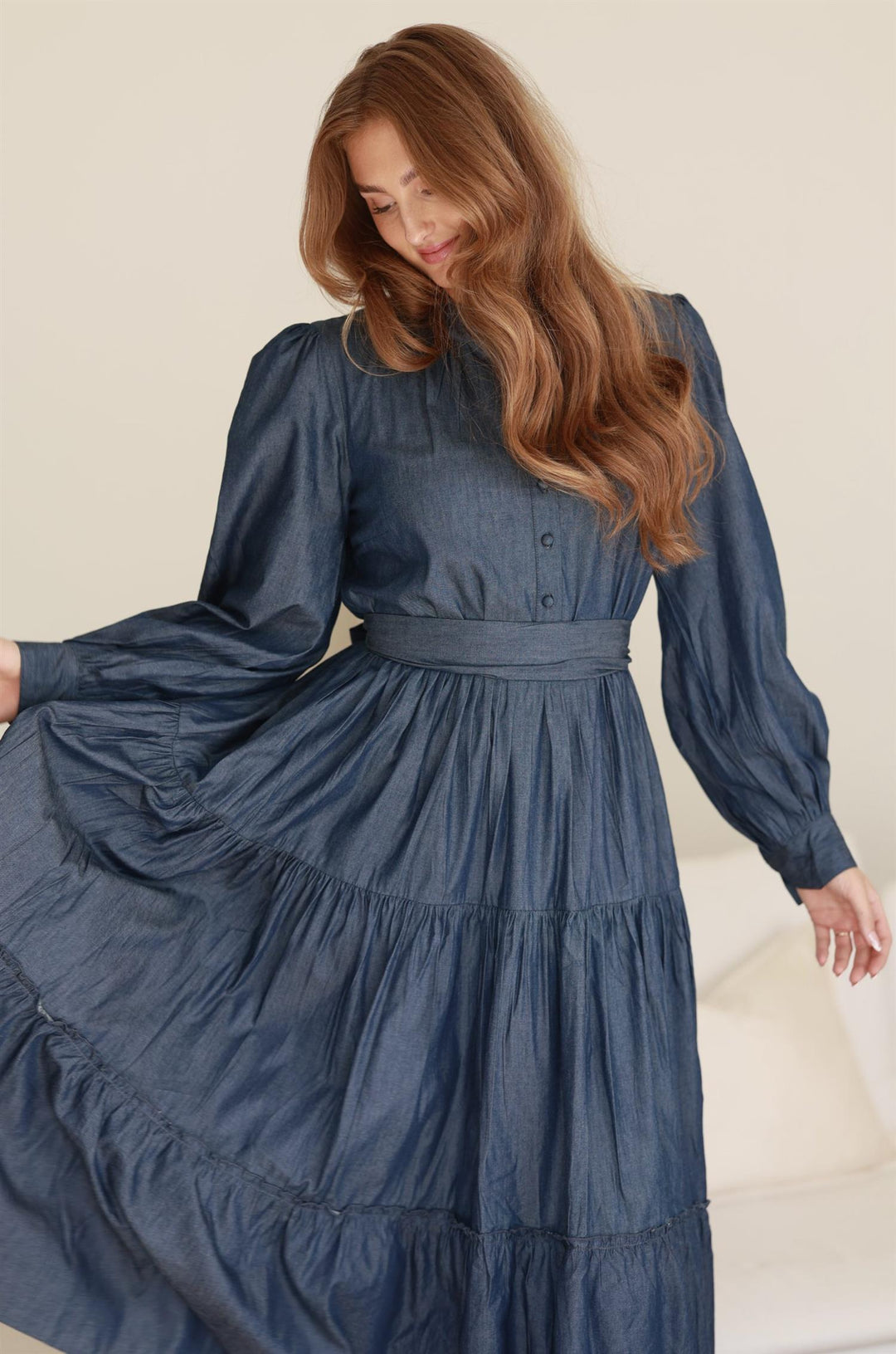 Ambrosia Maxi Dress - Soft Denim