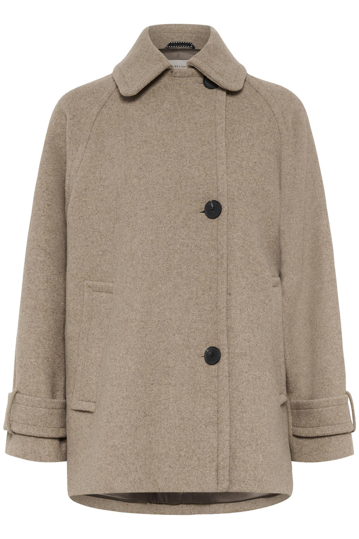 Thora Minona Coat R - Sandy Grey Melange