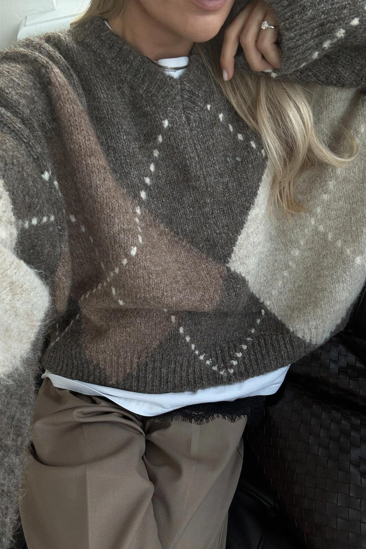 Lai Knit Pullover - Ash Brown Mix