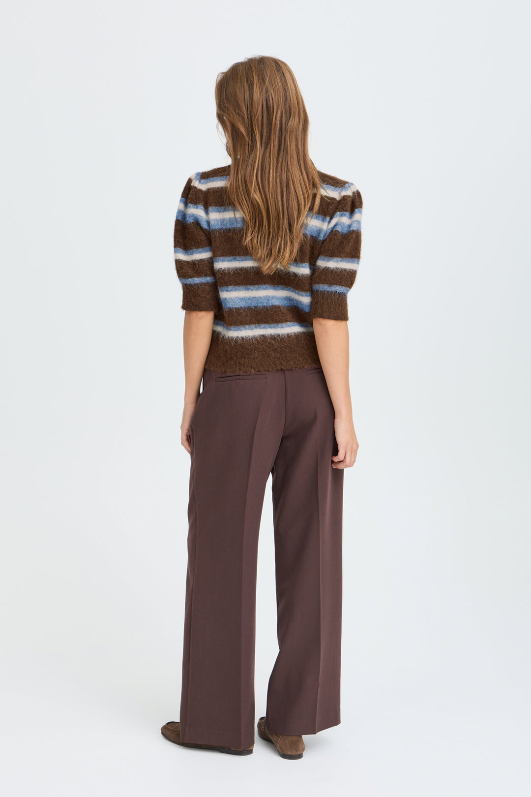 BYMILOU JUMPER - POTTING SOIL MEL. STRIPE