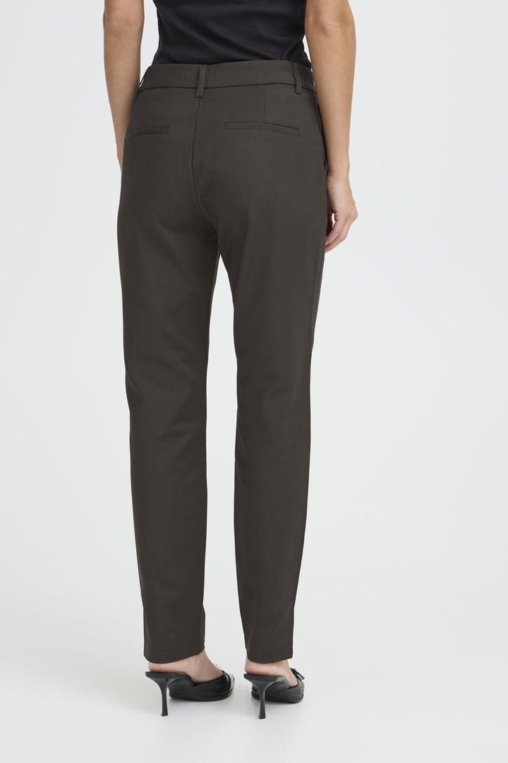 PZBINDY HighWaist Pant Ankl. Skinny Leg - Espresso
