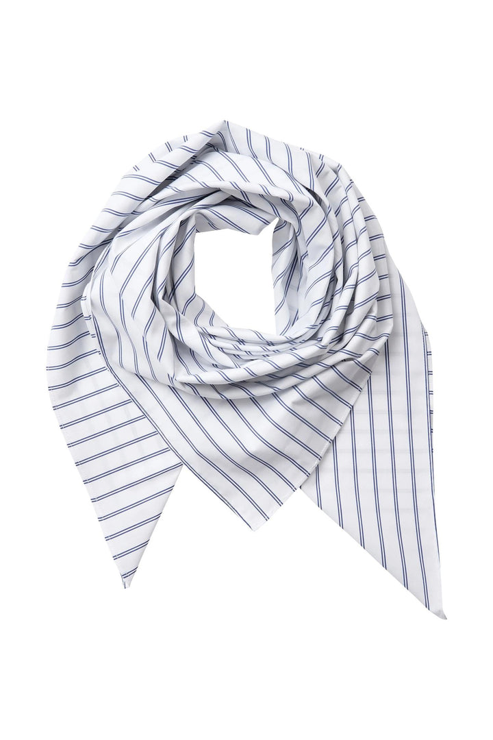Somo Stripe Scarf - White