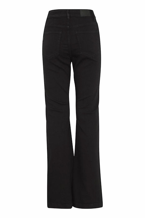 PZBECCA Ultra High Waist Bootcut Leg - Black Denim