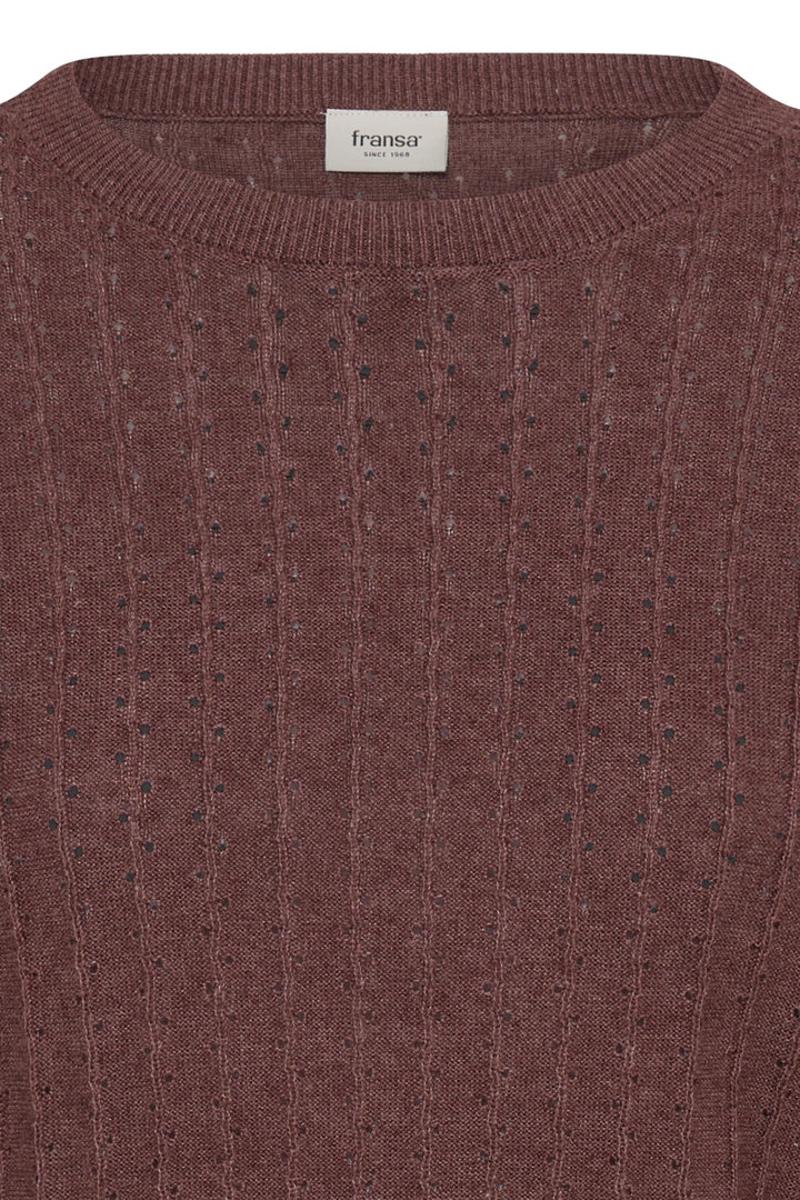 FRVANESSA Pullover - Rum Raisin Melange