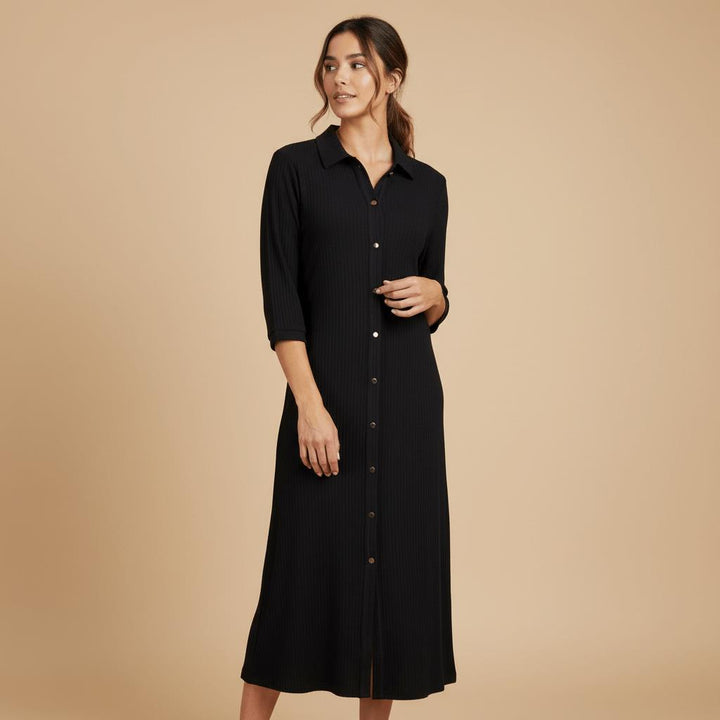 Verine Midi Dress - Black
