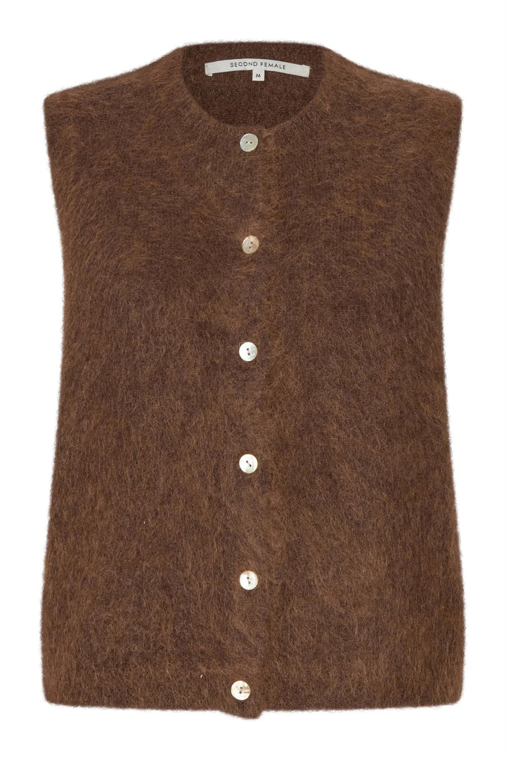 Brook Knit Waistcoat - Carafe