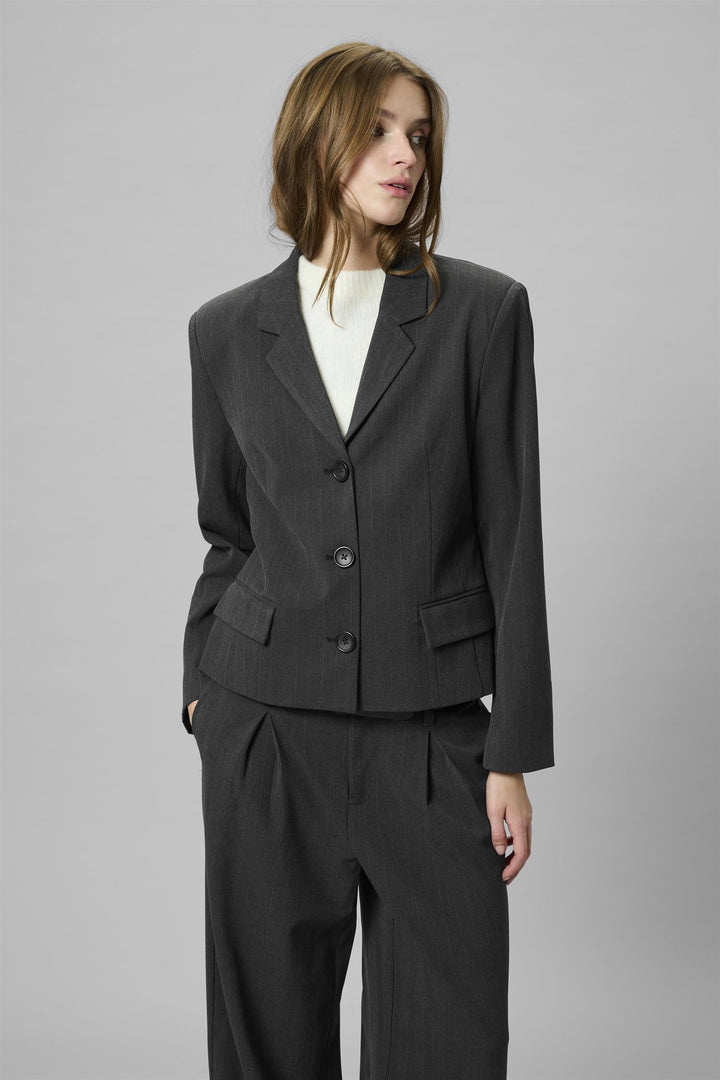 Luna Shaped Blazer - Asphalt