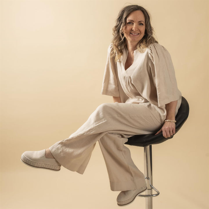 Immi Linen Pants - Beige