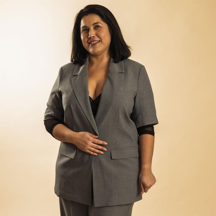 KAeden Blazer - Grey melange