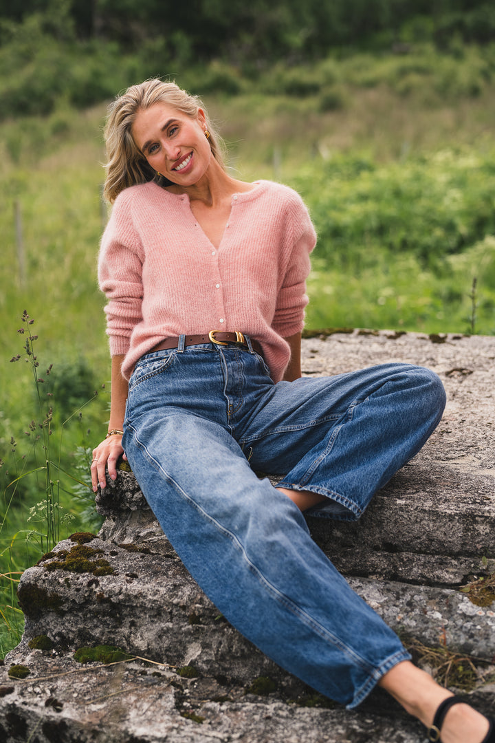Amalie Cardigan - Misty Rose