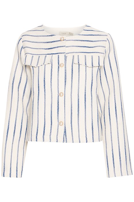 FRAKARI Jacket - Whisper White w. Navy