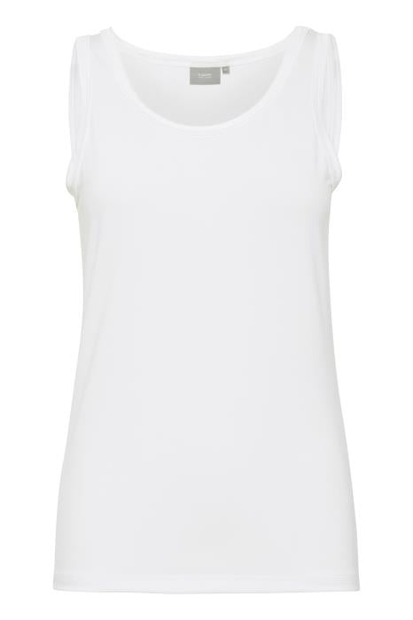 Iane Basic Singlet w/sateen - Off White