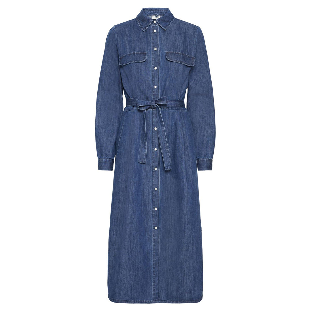 PZMALIA SHIRT DRESS - Dark blue denim