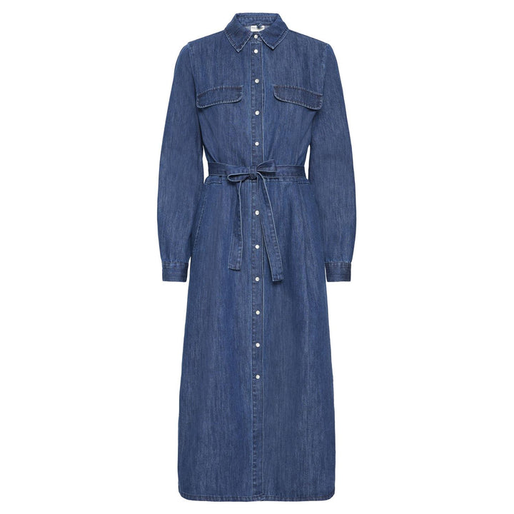 PZMALIA SHIRT DRESS - Dark blue denim