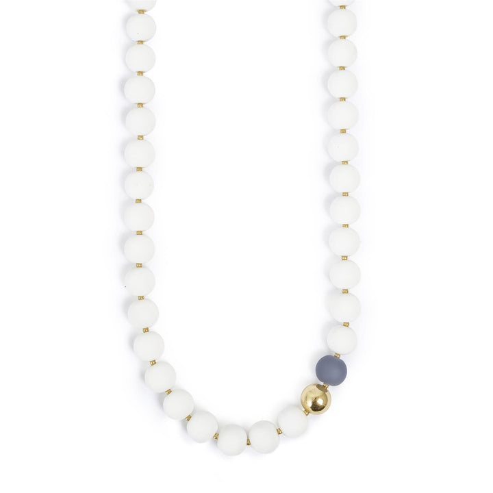 White Dreams Necklace - White w/Gold
