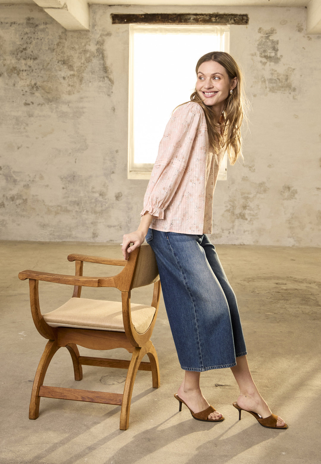 PZALEXI UltraHighWaist JEANS WIDE LEG - Medium blue denim
