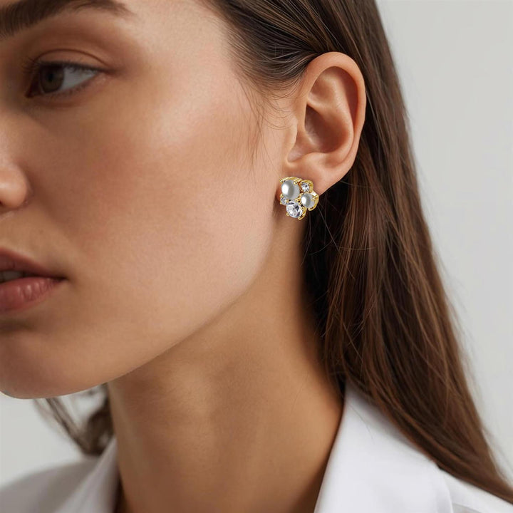 Minni Earring - SG/Pearl