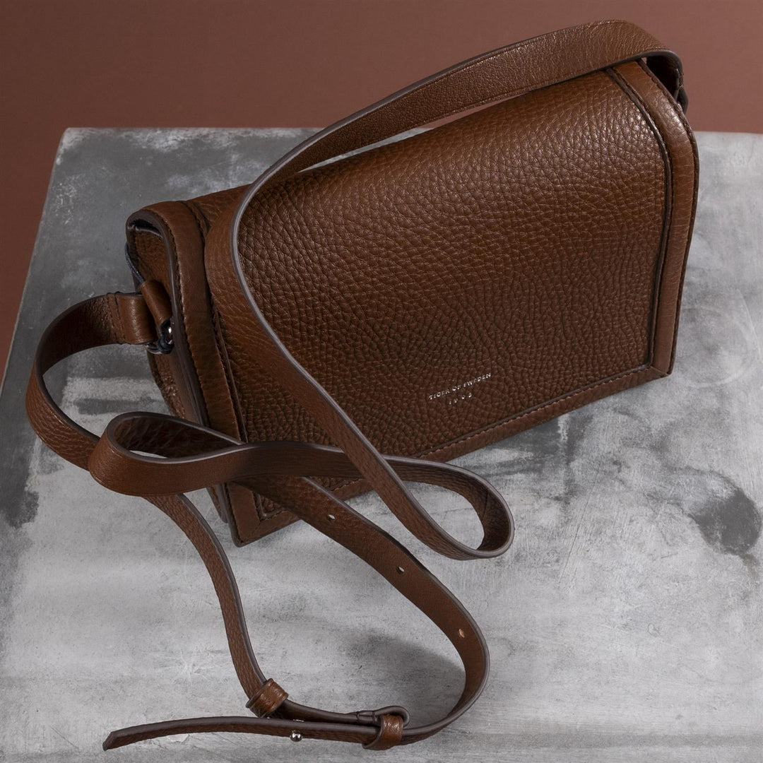 Sonti Crossbody Leather Bag - Cognac