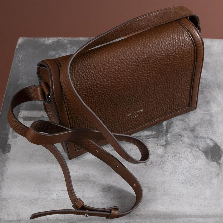 Sonti Crossbody Leather Bag - Cognac