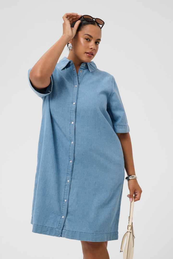 KCjada Dress - Medium Blue Chambray