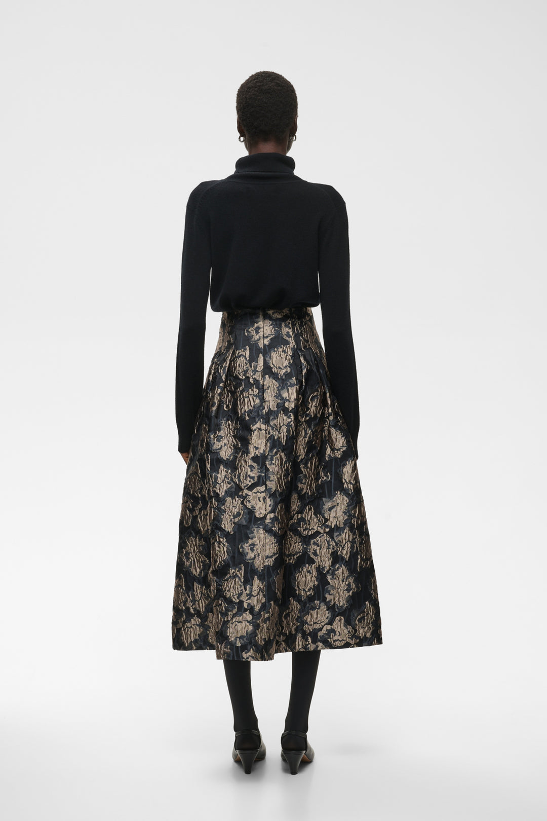 YANCIE SKIRT - FLOWER JACQUARD