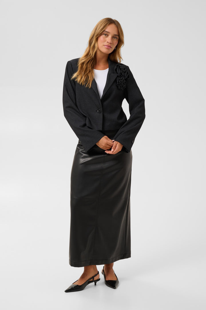 KAgabby Blazer - Dark Grey Melange