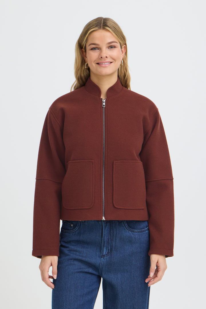 FRJOA Jacket - Rum Raisin Melange