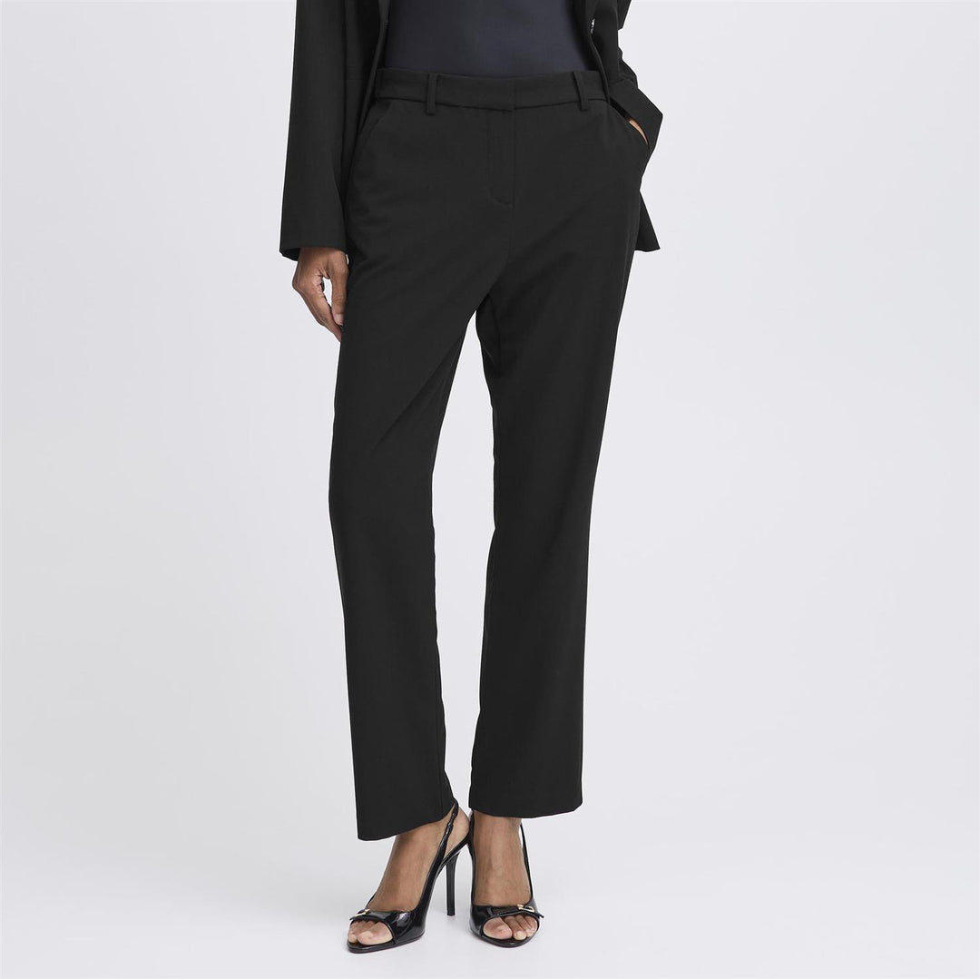 BYDANTA STRAIGTH PANTS - Black