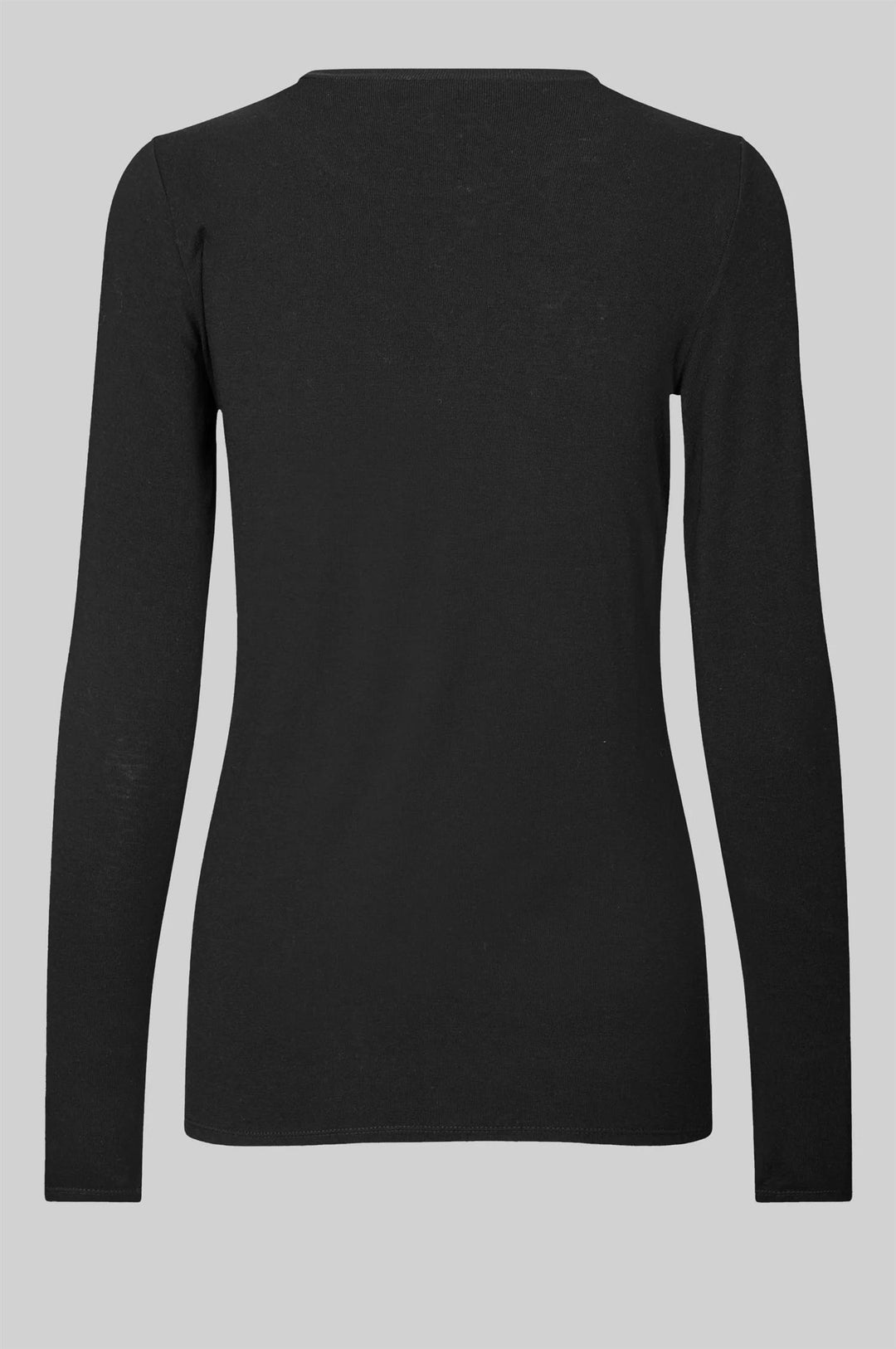 Matima O-Neck Long Sleeve Tee - Black