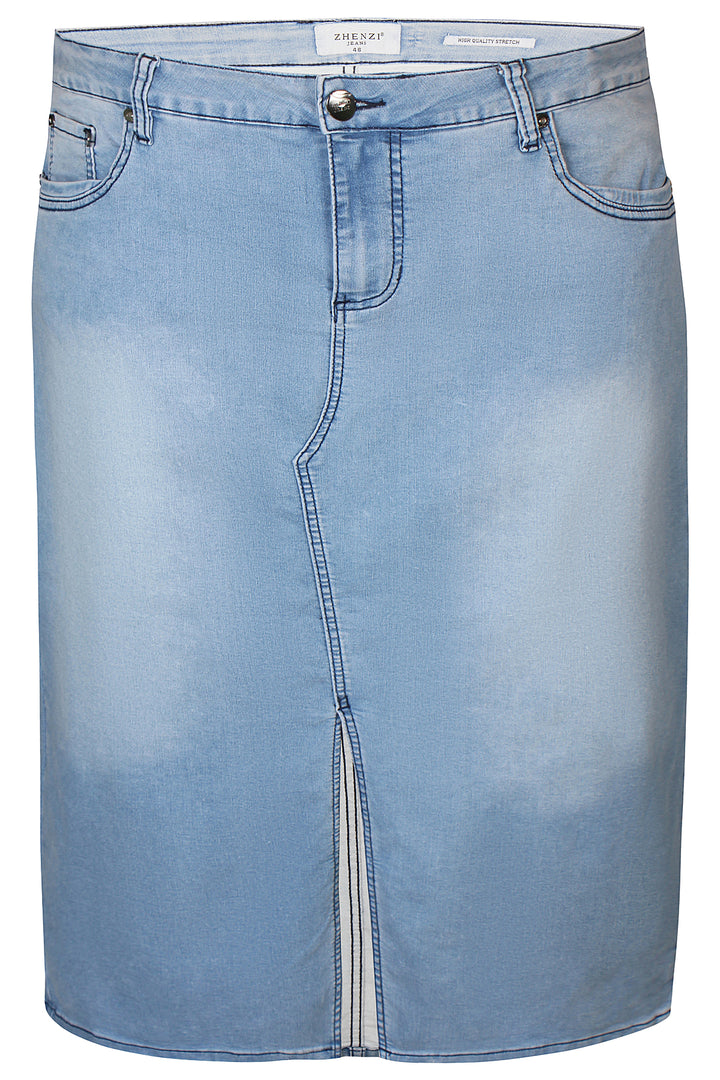 Fay 784 Skirt -  Light Blue Denim