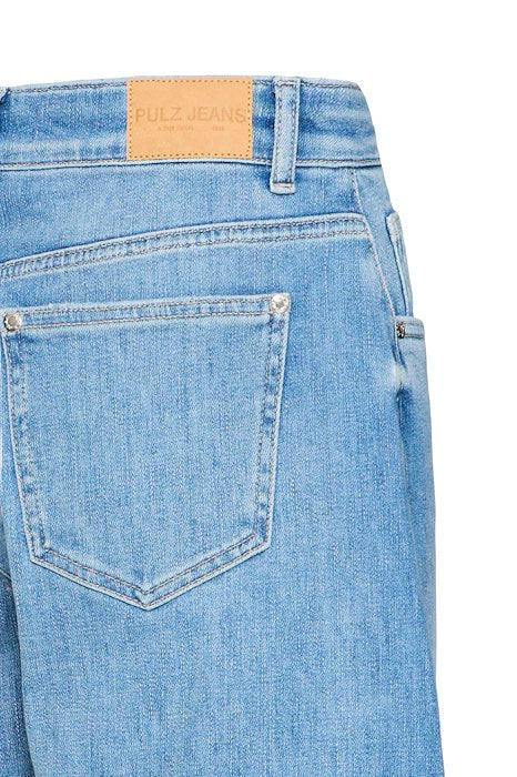 PZANNI HighWaist JEANS BARREL LEG - Medium blue denim