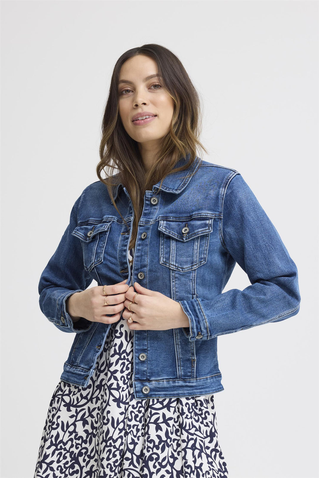 SKYE DENIM JACKET - Denim Blue